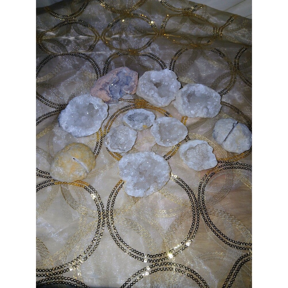 Lot of 10 Natural Geode Crystals